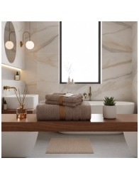 Set of 1 Bath Towel and 1 Guest Towel in 650 GSM Terry Cloth - Soffio - Corredo Italiano