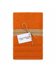 Set of 1 Bath Towel and 1 Guest Towel in 650 GSM Terry Cloth - Soffio - Corredo Italiano