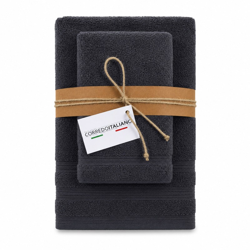 Set Asciugamani 1+1 in Spugna 650 GSM...