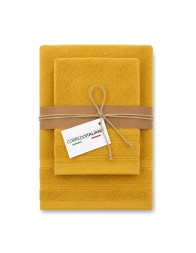 Set Asciugamani 1+1 in Spugna 650 GSM - Soffio - Corredo Italiano