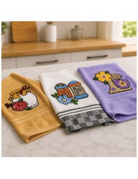 Set 3 cloths pure cotton - Dama Bis - Vingi