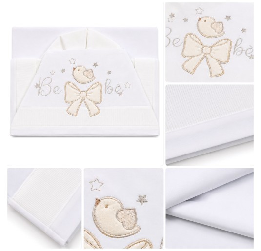 Maxi cradle sheet set next to me - Little Bird - Bruco Bruco 2