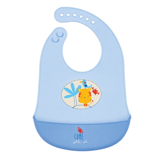 Silicone Feeding Bib - AD9816AZ - Ellepi