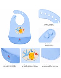 Silicone Feeding Bib - AD9816AZ - Ellepi