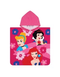 Girls’ fast dry microfibre poncho bathrobe - Princesses - Disney