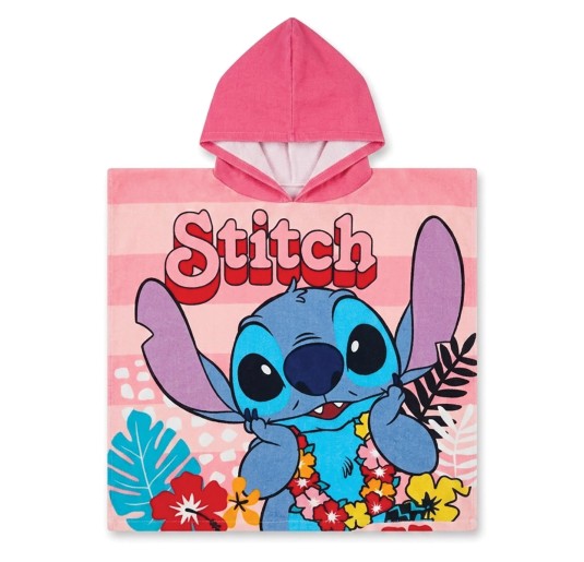Accappatoio Poncho Micro Terry Fast Dry - Stitch - Disney 2