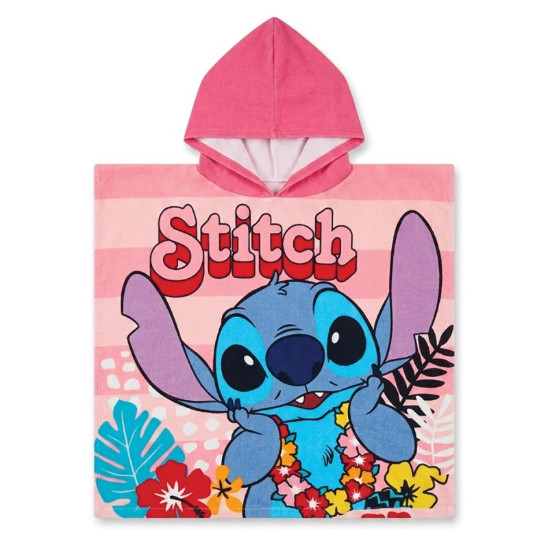 Stitch Disney fast dry microfiber poncho towel with hood