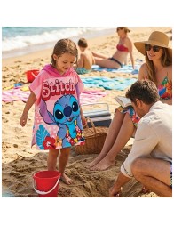 Accappatoio Poncho Micro Terry Fast Dry - Stitch - Disney