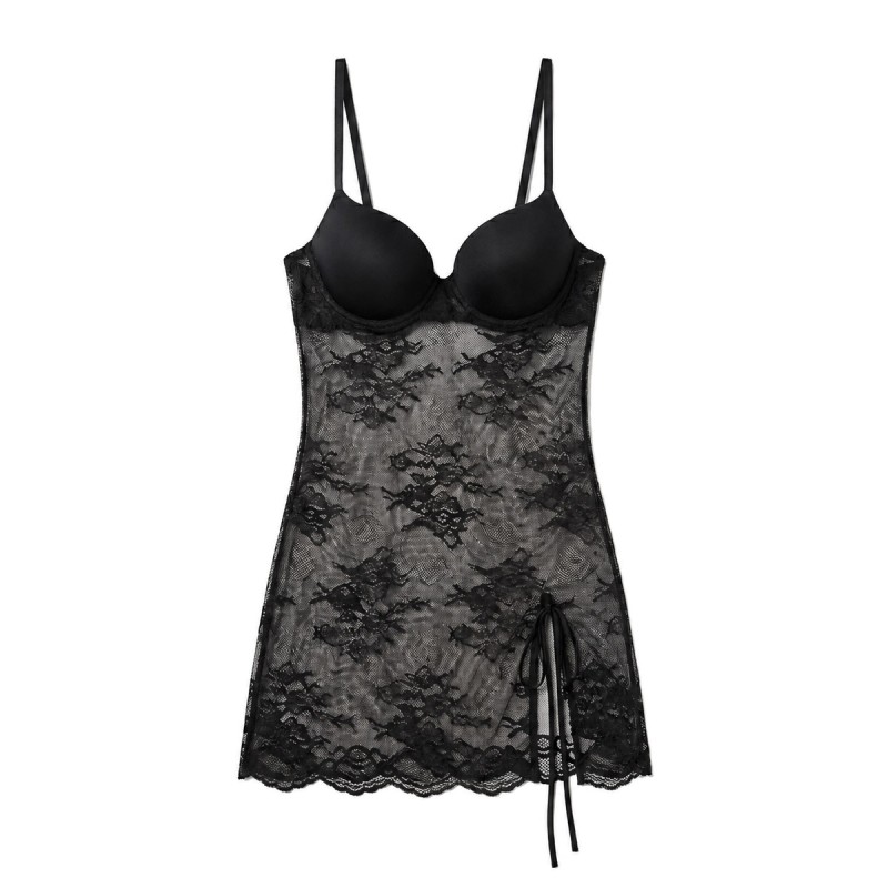 Short Chantilly Lace Slip with...