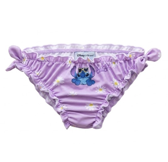 Stitch baby swimsuit in lilac with side ruffles Disney Baby