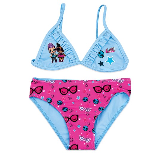 Costume mare 2 pezzi bambina LOL Surprise per piscina e mare 2