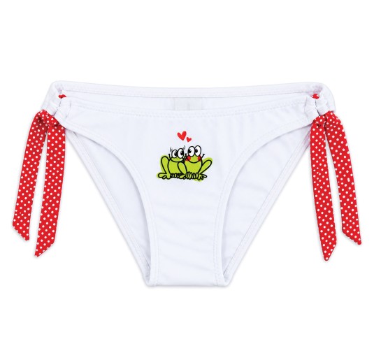 Costume da mare bimba - Ranocchie - Acqua Azzurra