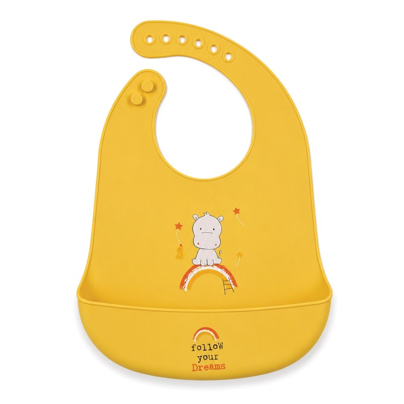 Silicone Feeding Bib - Follow your...