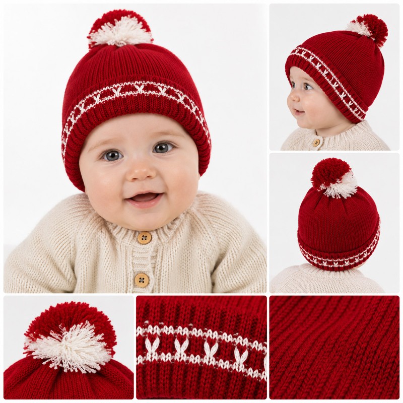 Pure wool baby Hat by Mantos 534RS