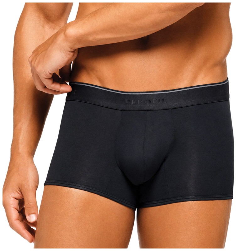 Pack of 3 Perofil 4Seasons push-up boxer briefs in stretch cotton with anatomical support and a close-fitting fit.