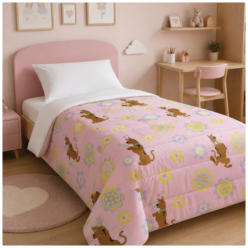 Trapunta invernale letto 1 posto - Scooby Doo Flowers - Gabel