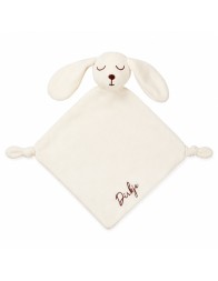 Bunny Baby Comforter in soft fleece for newborn by Dirkje cream colour
