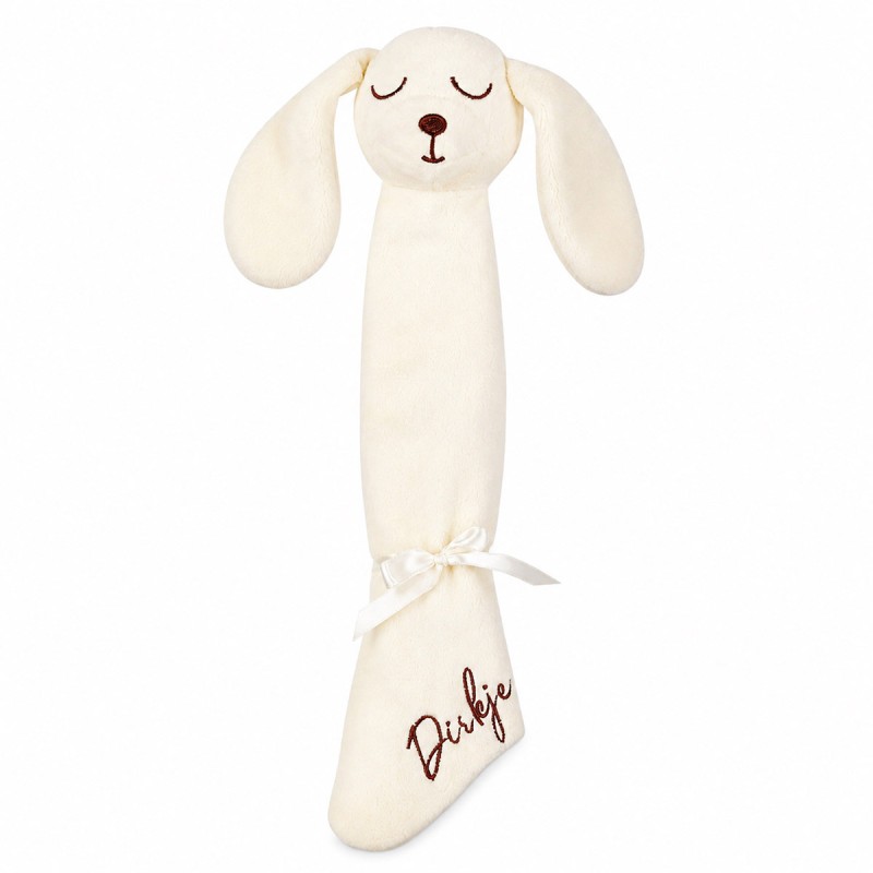 Bunny Baby Comforter in soft fleece for newborn by Dirkje cream colour