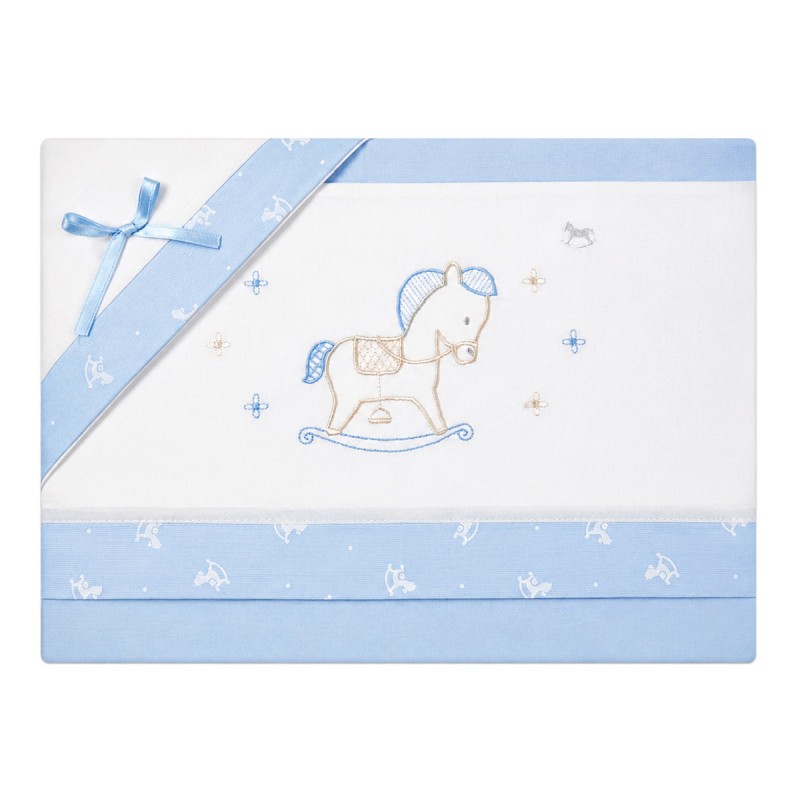 Cradle Pram sheet set - Little Horse...