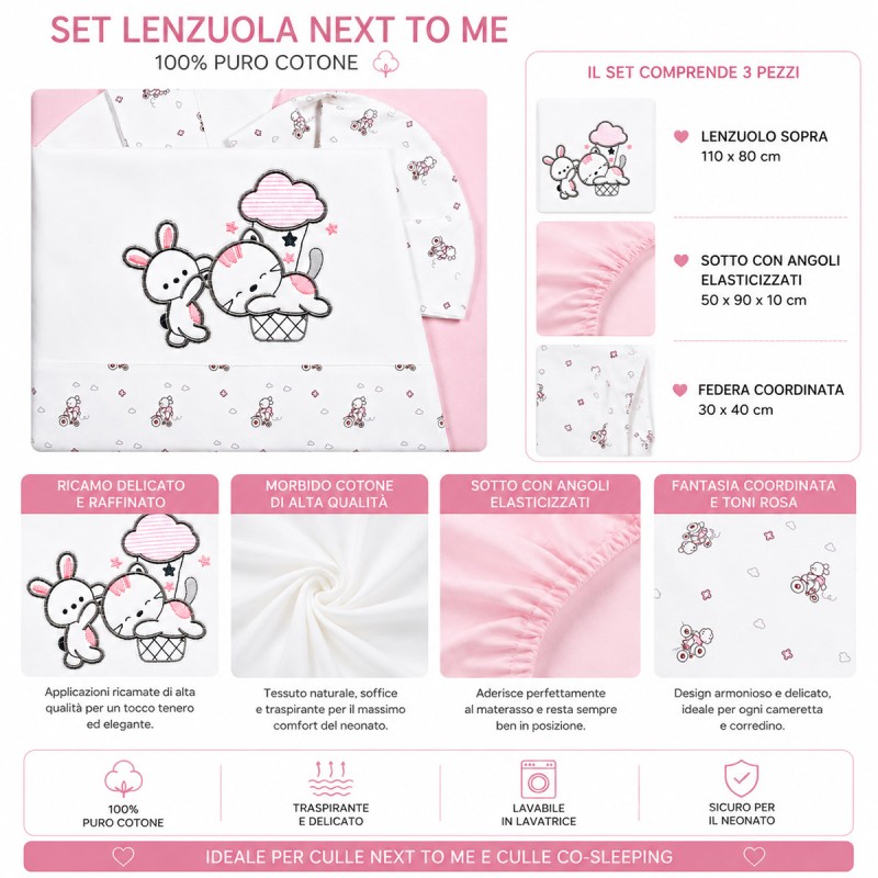 Set lenzuola maxiculla next to me -...