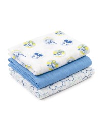 Set of 3 Cotton Muslin Mickey Mouse - WX6103C - Disney