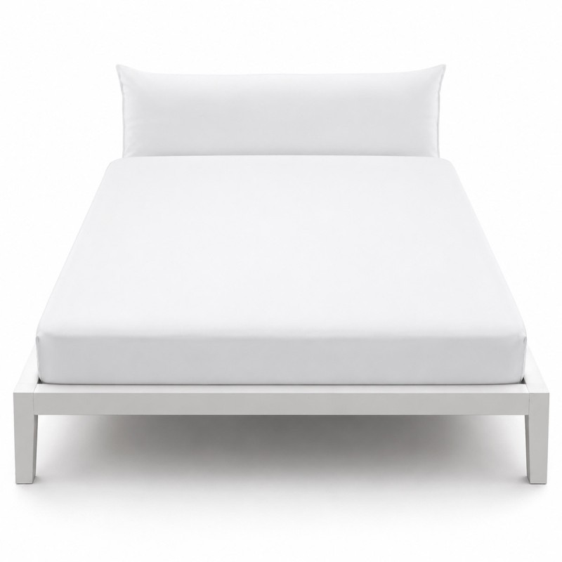 Pure Cotton Fitted Sheet with Elastic Corners 200x200x28 cm