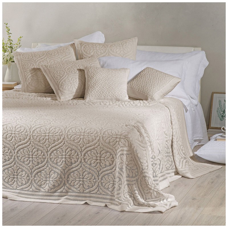 Openwork Cotton Summer Double Bed...
