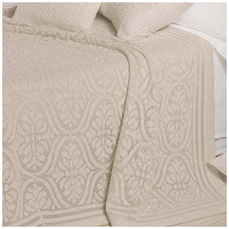 Openwork Cotton Summer Double Bed...