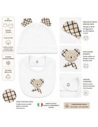 Winter Baby Hat and Bib Set - CA9170 - Le Chicche