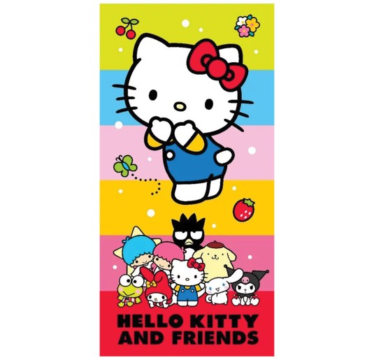 Children's beach towel in fast-dry terry cloth - Hello Kitty