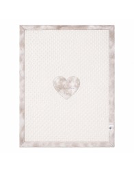 Copertina in soft pile per culletta - Love 47323BG - Nazareno Gabrielli