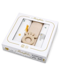Batuffolini baby muslin squares 70x70 in pure cotton with window gift box