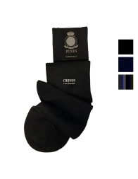 Chiffon - set di 6 calze uomo lunga di Punto in filoscozia