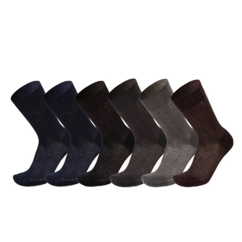 Set di 6 calze uomo corte in...