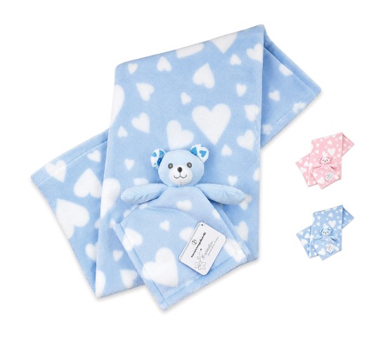 Copertina neonato in soft pile con dou dou Nazareno Gabrielli NG4790