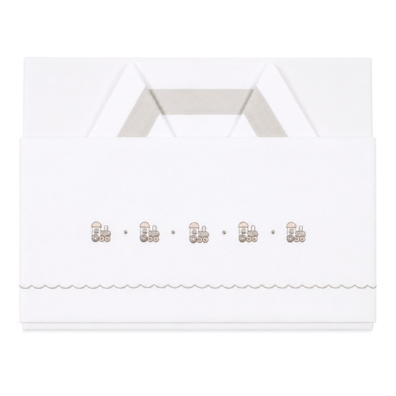 Cradle and Pram Sheet Set – Train...