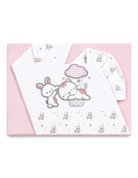 Maxi Next to Me Crib Sheet Set - Kitten and Bunny