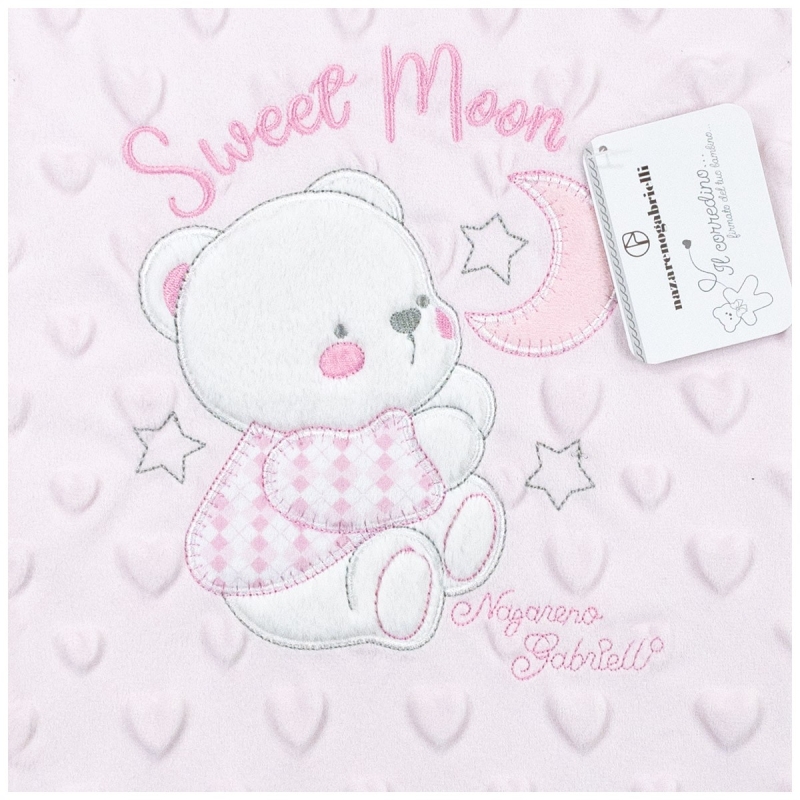 Soft Pile Cot Blanket - Sweet Moon -...