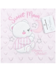 Soft Pile Cot Blanket - Sweet Moon - Nazareno Gabrielli