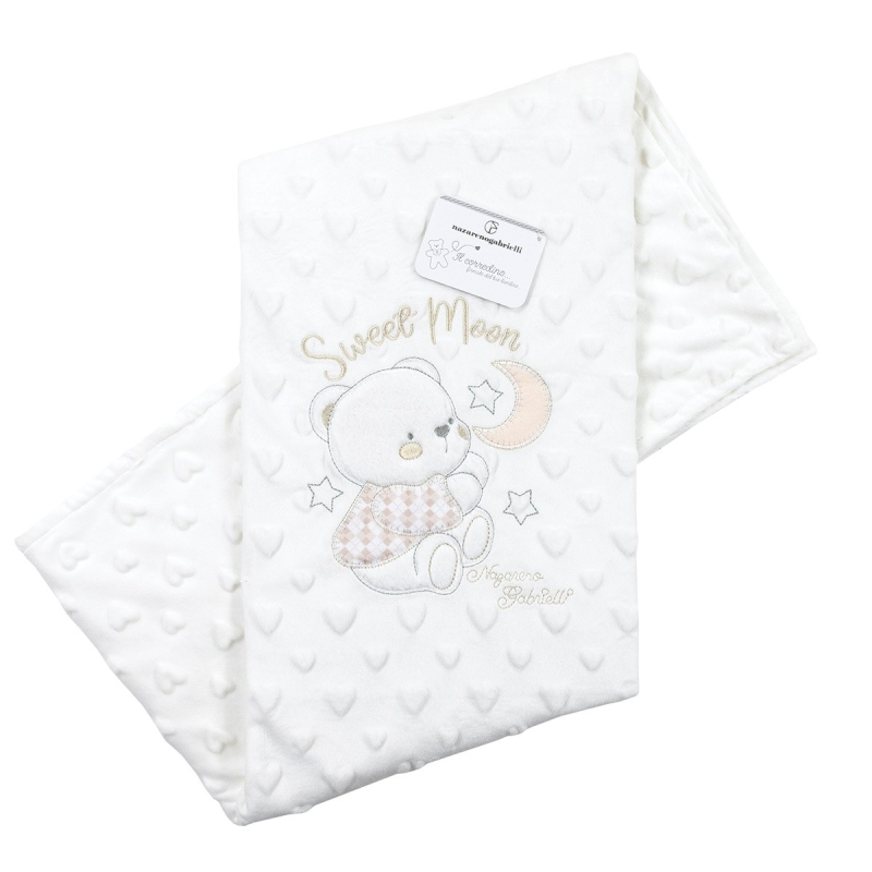 Soft Pile Cot Blanket - Sweet Moon -...