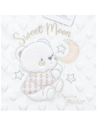 Soft Pile Cot Blanket - Sweet Moon - Nazareno Gabrielli