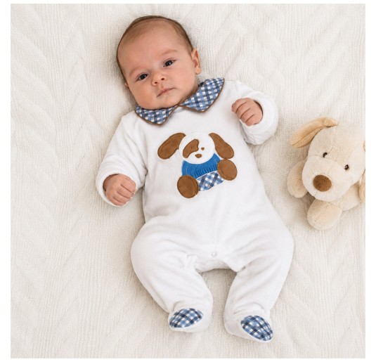 Newborn chenille layette set in matching gift box 2