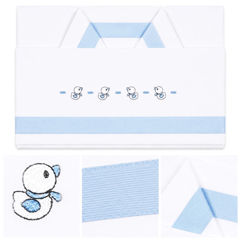 Cradle and Pram Sheet Set - Ducklings...