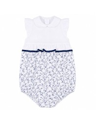 Pagliaccetto neonata in cotone con stampa floreale - 413T00 - Sottocoperta