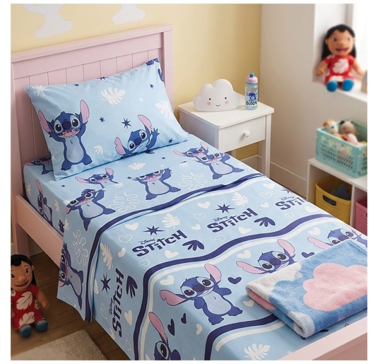 Completo lenzuola puro cotone letto 1 posto - Lilo &...