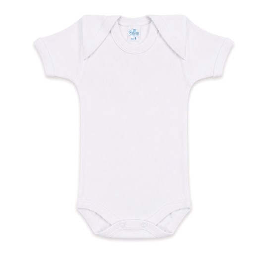 Body neonato in 100% puro cotone mezza manica Piccino Corredo Italiano