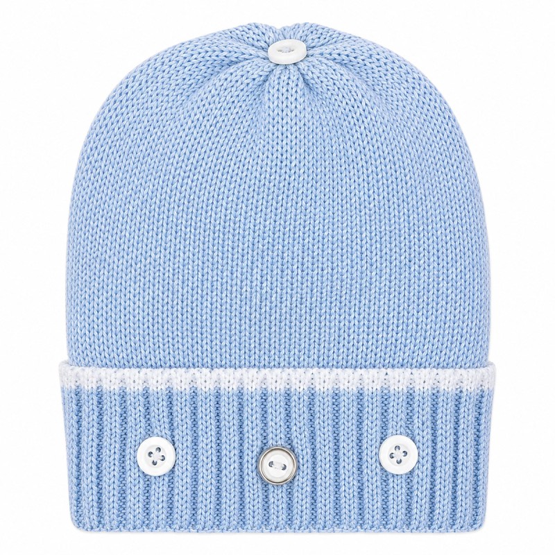 Cappellino neonato in filo di cotone...