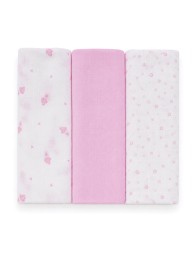 Set of 3 Pure Cotton Muslin Squares - IX4003R - Ellepi