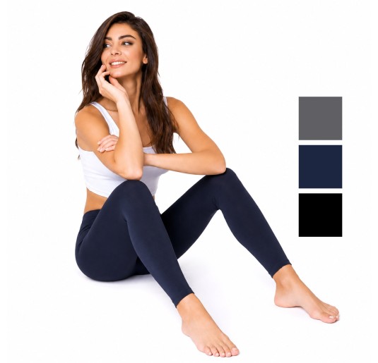 Leggings in stretch brushed cotton - 4192 - Jadea