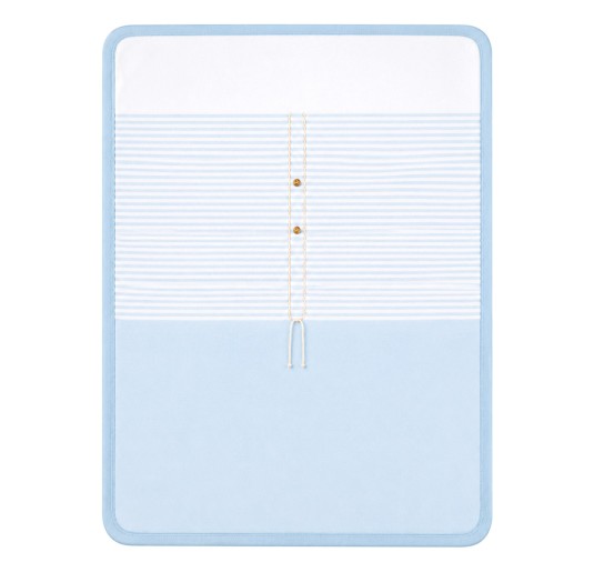 Pure Cotton Knitted Baby Shawl Blanket - 44518 - La...